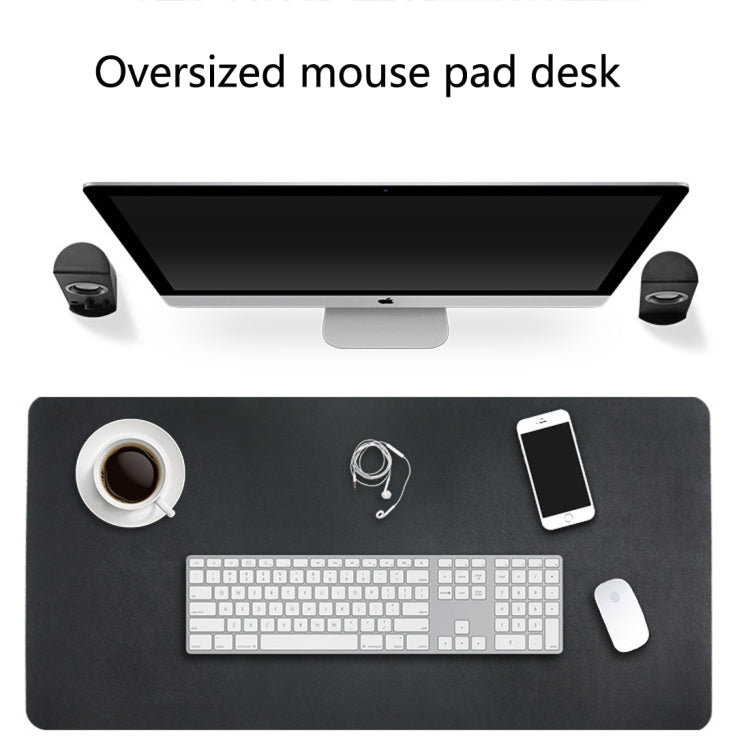 Multifunction Business Double Sided PU Leather Mouse Pad Keyboard Pad Table Mat Computer Desk Mat, Size: 90 x 45cm