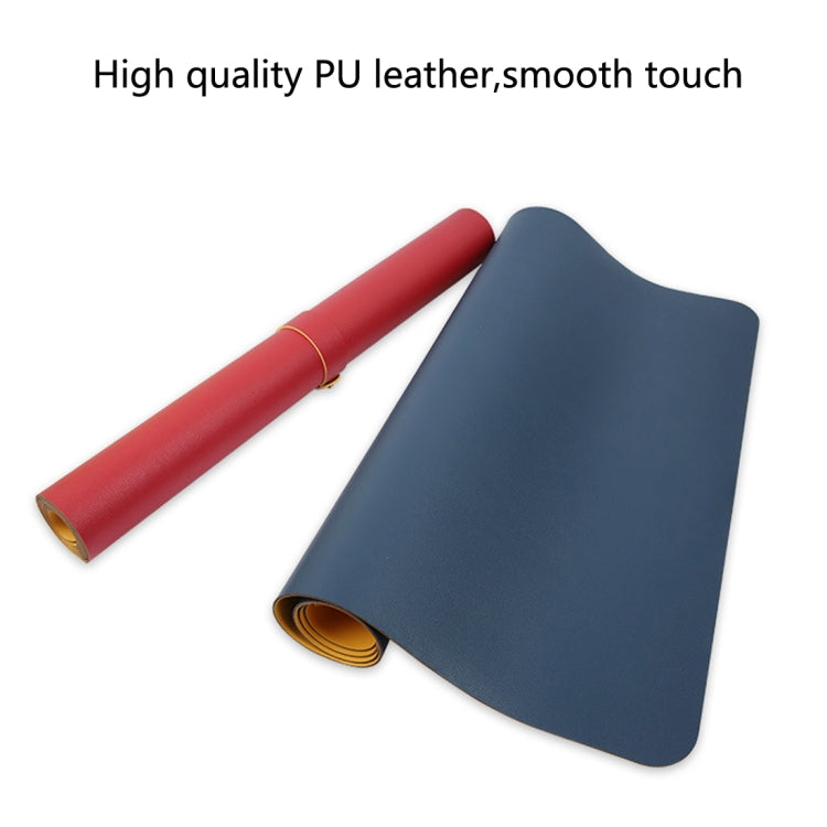 Multifunction Business Double Sided PU Leather Mouse Pad Keyboard Pad Table Mat Computer Desk Mat, Size: 90 x 45cm