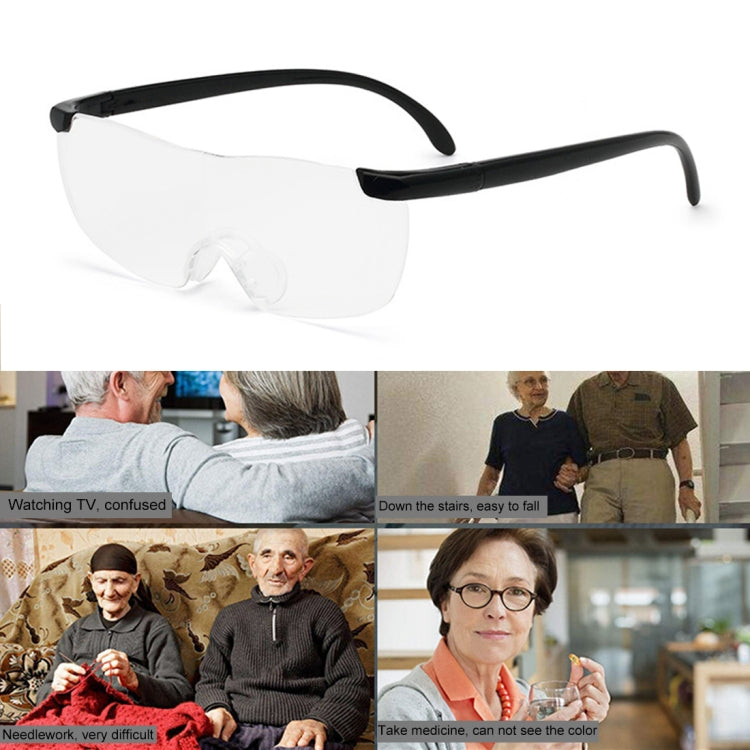 Presbyopic Glasses, Ultra Thin High-definition 1.6X Portable Presbyopic Hypermetropic Reading Glasses,+2.50D