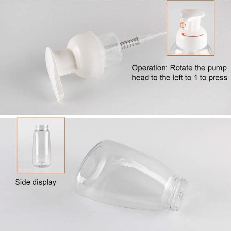 5 PCS Foaming Liquid Soap Dispensers with White Pumps Empty Plastic Soap Pump Bottles, 250ml