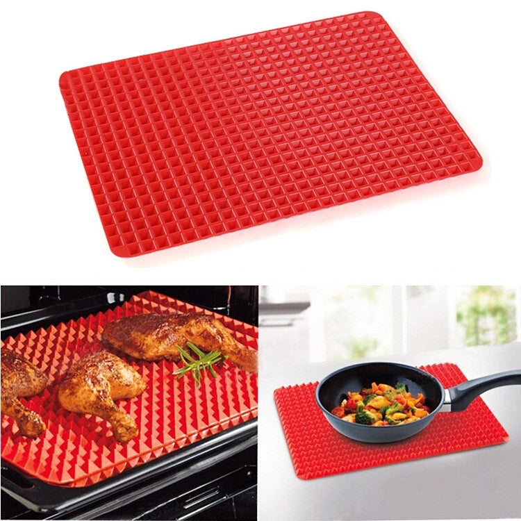 Multi-function Silicone Barbecue Pad / Food Pad(Red)