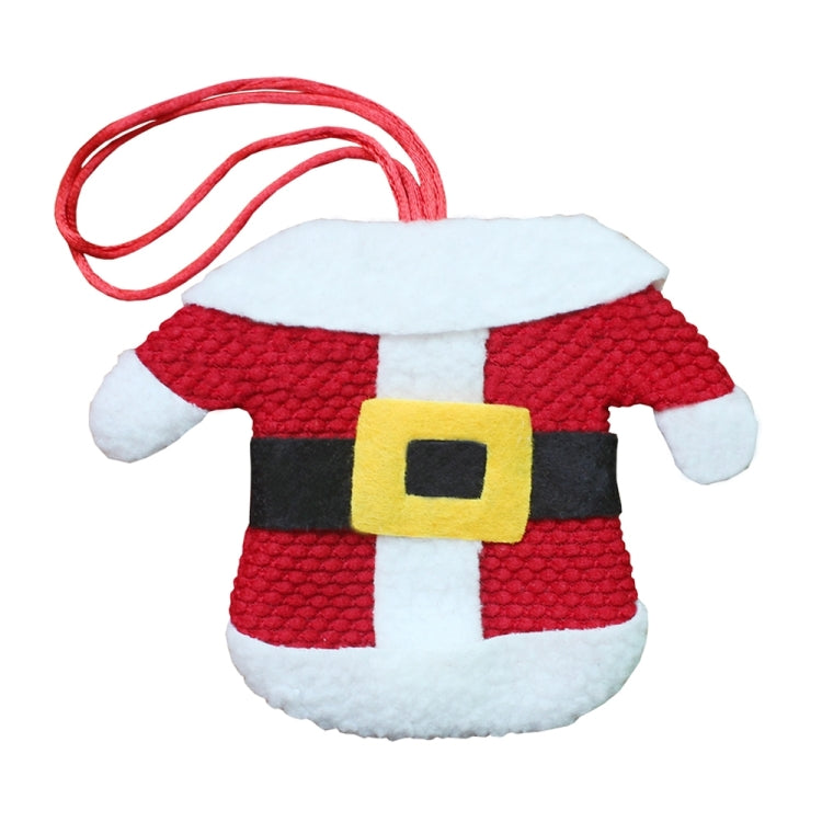 2 in 1 Christmas Decoration Little Clothes Cutlery Holders Set, Random Style Delivery