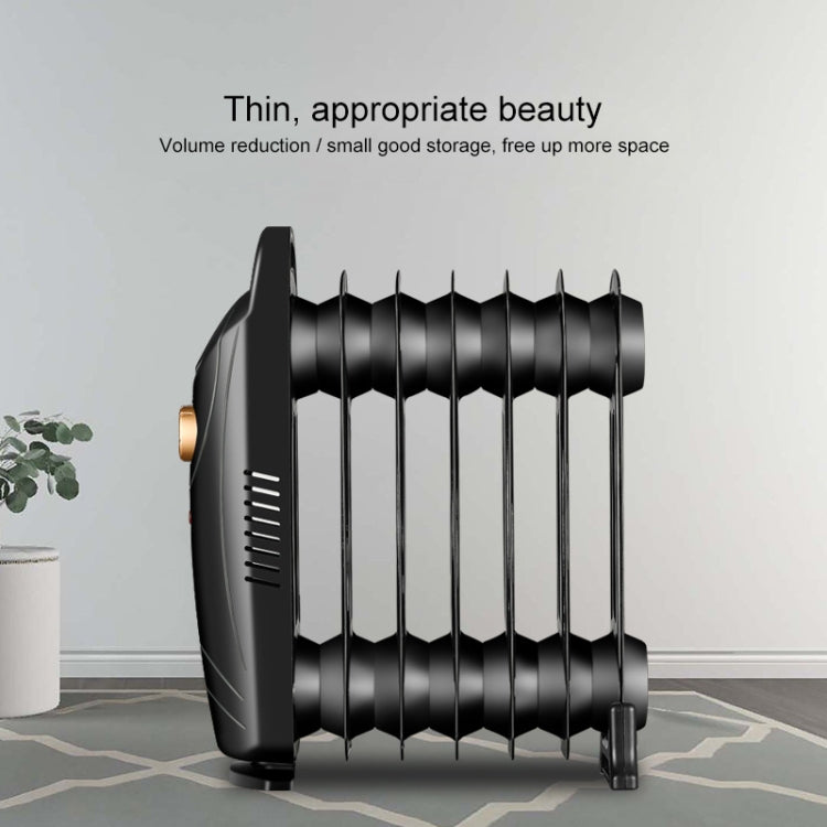 OMATE Mini Household Radiator Warmer Electric Heater, US Plug(Black)