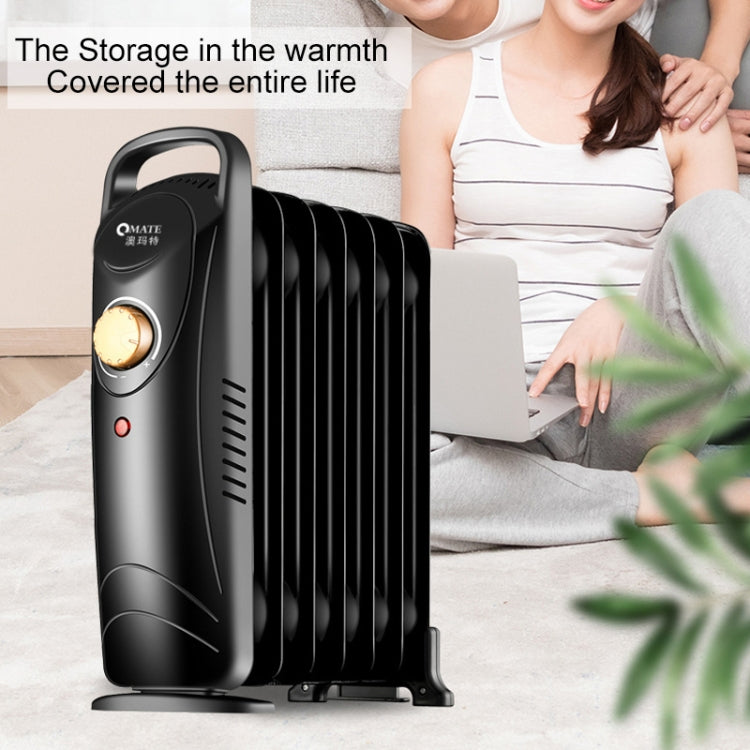 OMATE Mini Household Radiator Warmer Electric Heater, US Plug(Black)