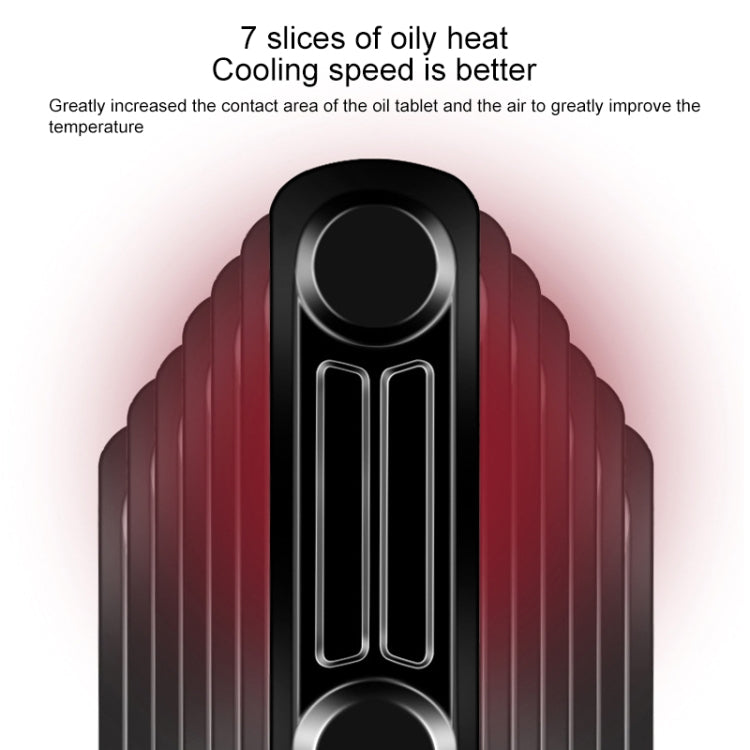 OMATE Mini Household Radiator Warmer Electric Heater, US Plug(Black)