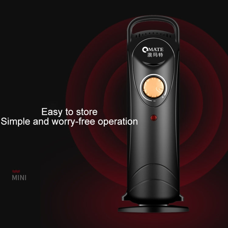 OMATE Mini Household Radiator Warmer Electric Heater, US Plug(Black)