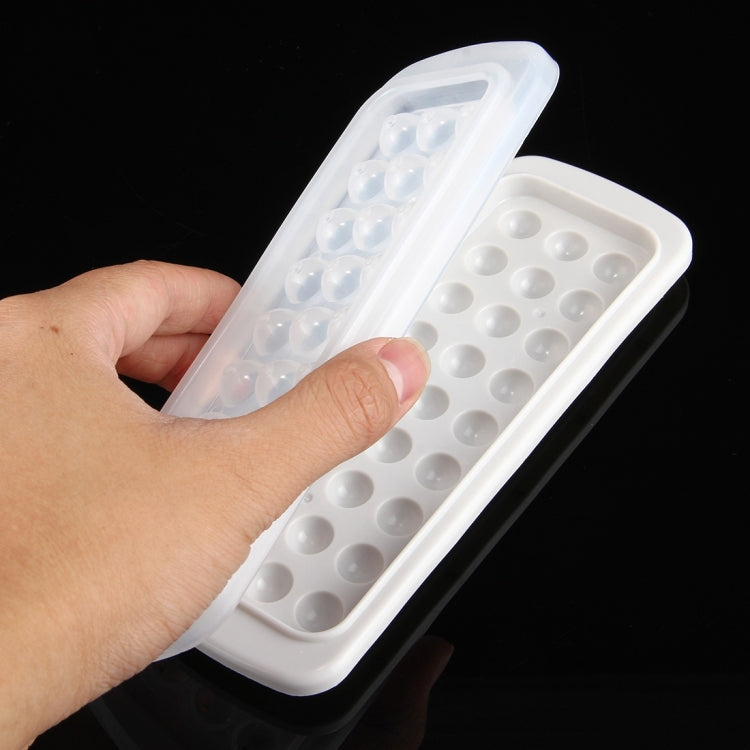 Creative Mini Ball Shaped 27-grid Ice Mold, Random Color Delivery