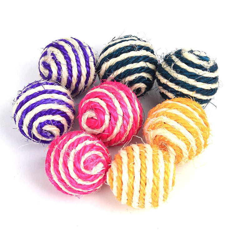 Funny Toys Natural Sisal Ball Interesting Cat Toys, Random Color Delivery