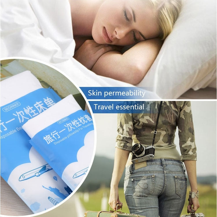 Portable Disposable Travel Nonwoven Bedsheet, Size: 1.2x2m