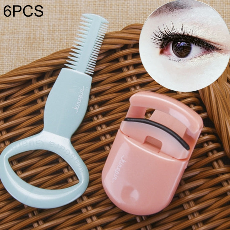6 PCS Mini Eyelash Curler + Eyelash Guard Kit Lining Eyelids Assist Tool