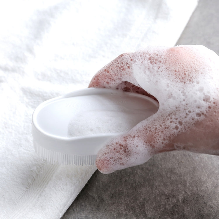 3 PCS Household Rectangle Shape Soft Clothes Shoes Washing Scrubbing Brush(White)