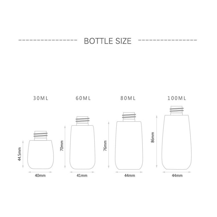 5 PCS Travel Plastic Bottles Leak Proof Portable Travel Accessories Small Bottles Containers, 30ml