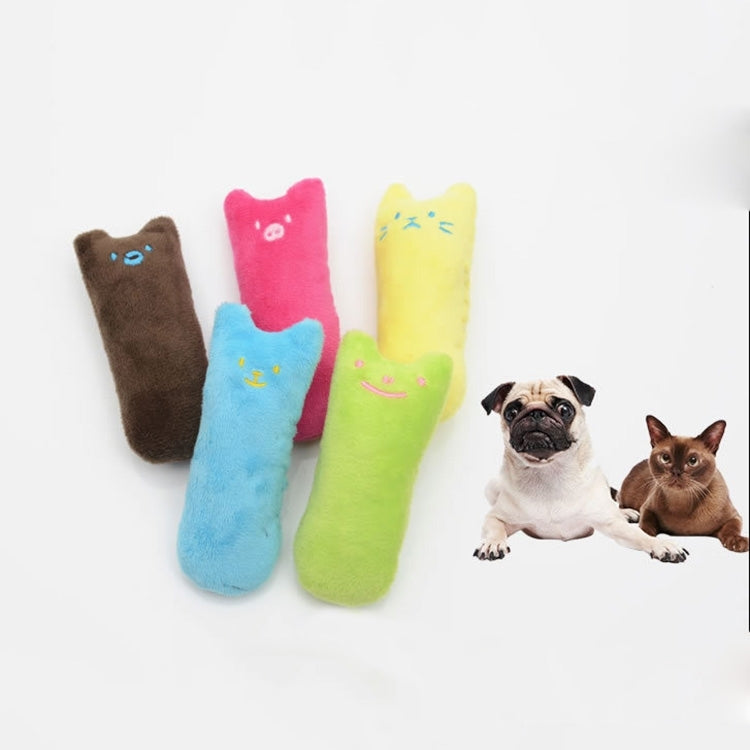 Cute Pet Cat Cotton Rope Thumb Toy Cat Scratch Natural Mint Catnip Toys, Random Color Delivery