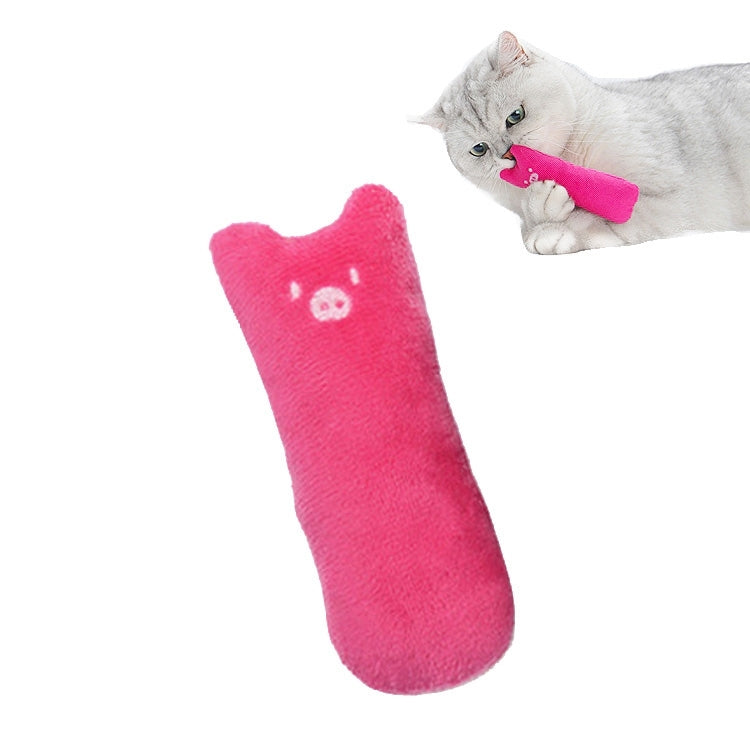 Cute Pet Cat Cotton Rope Thumb Toy Cat Scratch Natural Mint Catnip Toys, Random Color Delivery