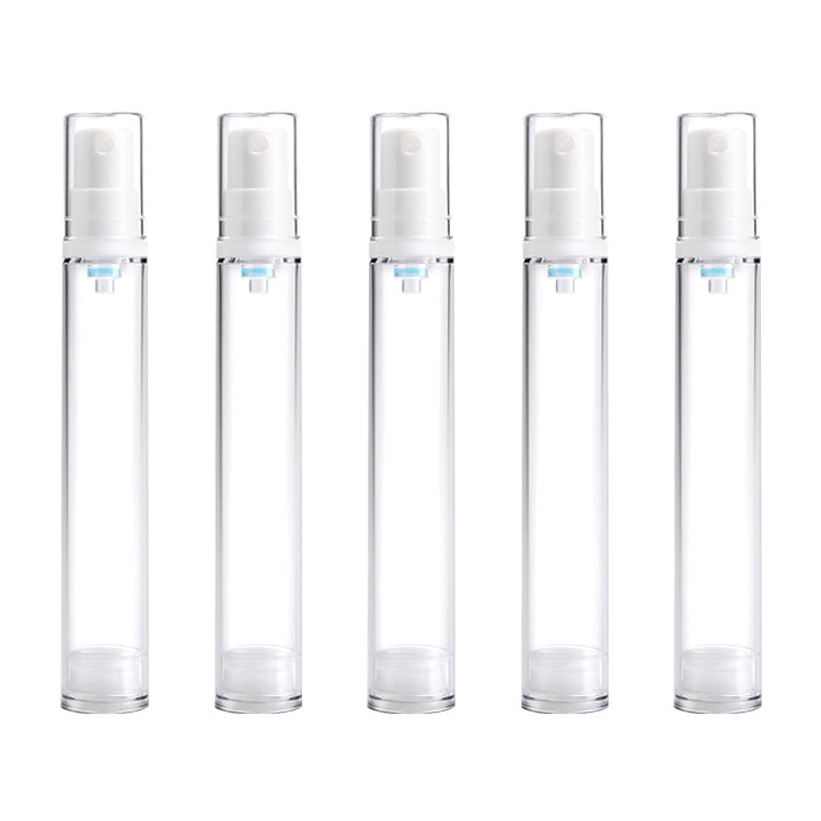 5 PCS Portable Airless Vacuum Pump Bottle Fine Mist Perfume Spray Bottle, 15ml