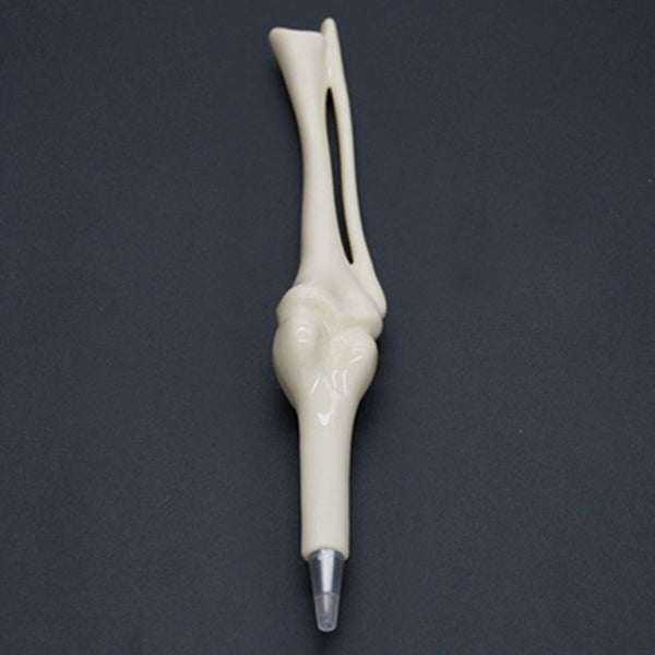 2 PCS Black Ink Refill Creative Lifelike Bone Style Ballpoint Pens Novel Pen School Stationery Office Supply, Random Style Delivery
