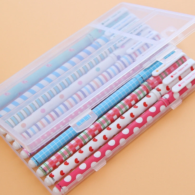 10 PCS Colour Ink Refill Creative Fresh Floral Gel Pen 0.5mm Signature Pen School Stationery Office Supply, Random Style Delivery