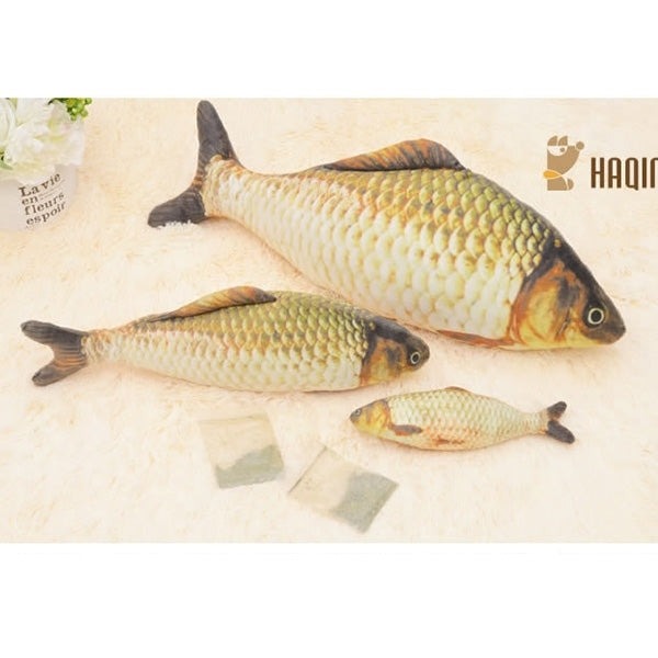 Simulation Fish Toy Funny Cat Toy Fish Stuff Scratching Post Board Toy, Small Size: 21.5 x 8.0 x 5.0cm