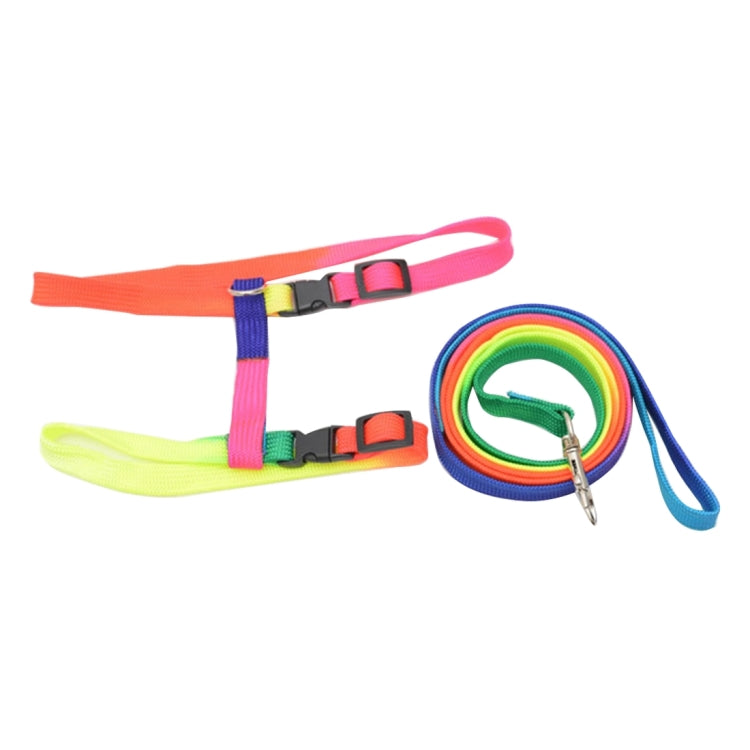 Colorful Nylon Pet Cat Adjustable Harness Lead Leash Collar Belt, Length: 120cm