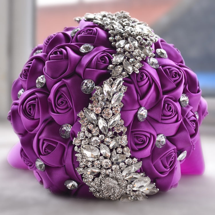 Wedding Holding Flowers Bridal Bouquet Accessories Bridesmaid Rhinestone Party Wedding Decoration Supplies