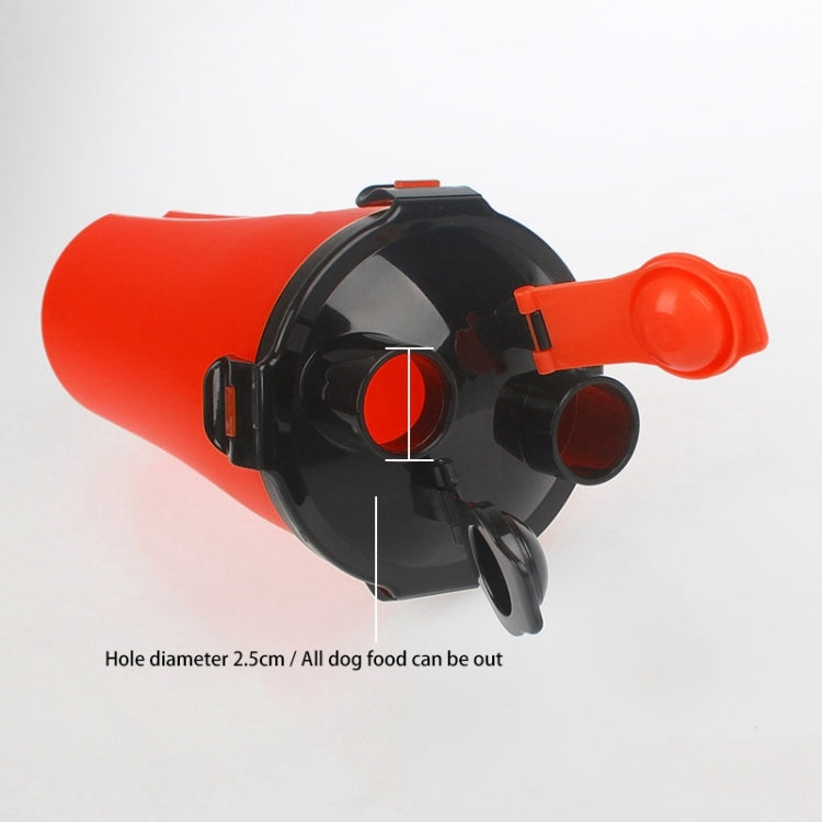 Pet Outdoor Portable Dual-use Water and Food Cup with A Folding Bowl