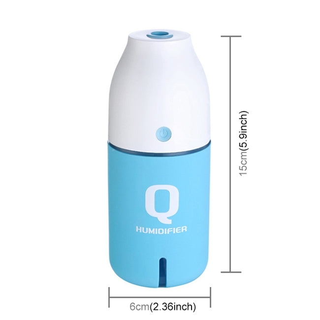 Imycoo WT-8015 2W Portable Mini Q Bottle Design USB Charge Aromatherapy Air Humidifier with LED Colorful Light, Bottle Capacity: 150ml, DC 5V