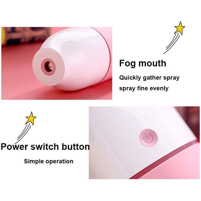 Imycoo WT-8015 2W Portable Mini Q Bottle Design USB Charge Aromatherapy Air Humidifier with LED Colorful Light, Bottle Capacity: 150ml, DC 5V
