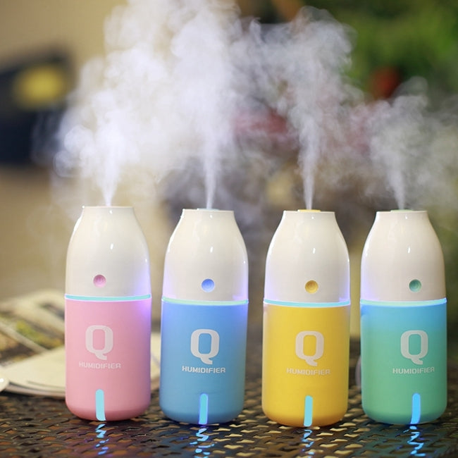 Imycoo WT-8015 2W Portable Mini Q Bottle Design USB Charge Aromatherapy Air Humidifier with LED Colorful Light, Bottle Capacity: 150ml, DC 5V