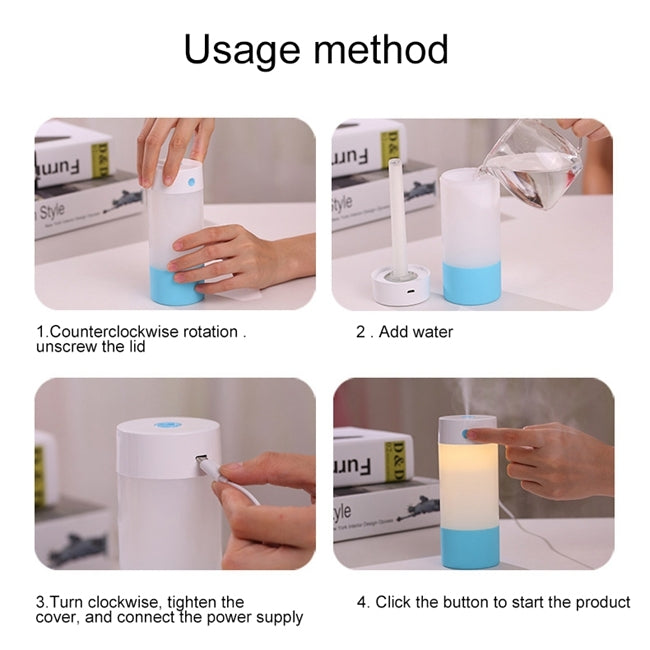 Imycoo WT-8016 2W Creative Portable Mini USB Charge Air Humidifier with LED Night Light, Water Tank Capacity: 250ml, DC 5V