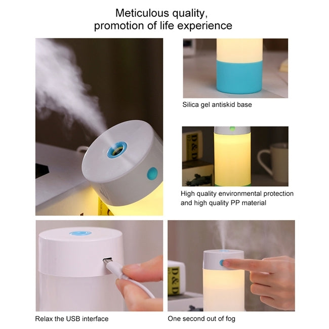 Imycoo WT-8016 2W Creative Portable Mini USB Charge Air Humidifier with LED Night Light, Water Tank Capacity: 250ml, DC 5V