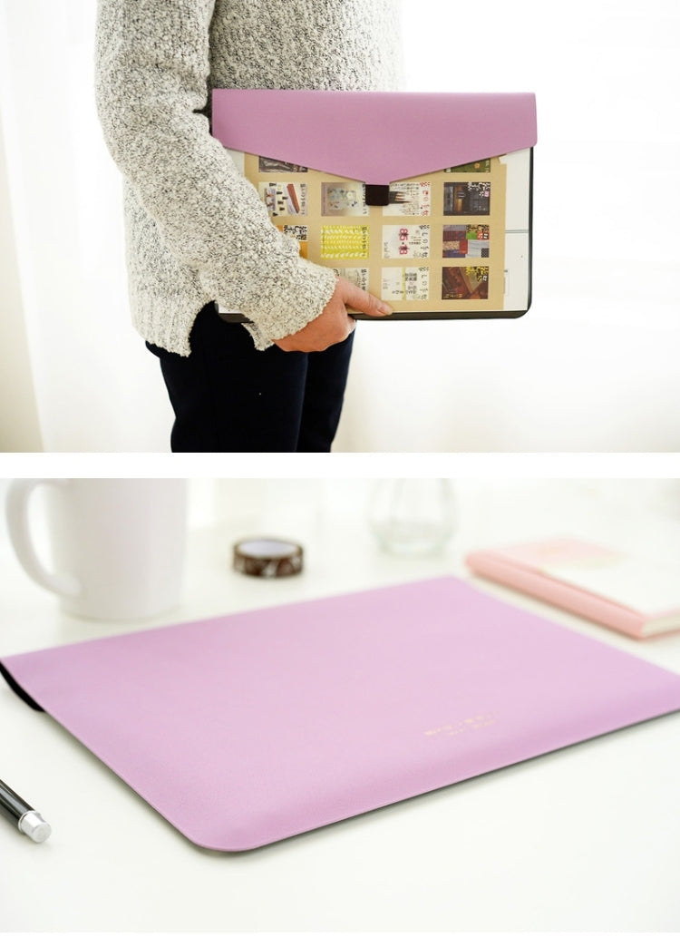 Creative Simple Snap-fastener Transparent Folder Storage Document Folder School Stationery Office Supplies, Random Color Delivery