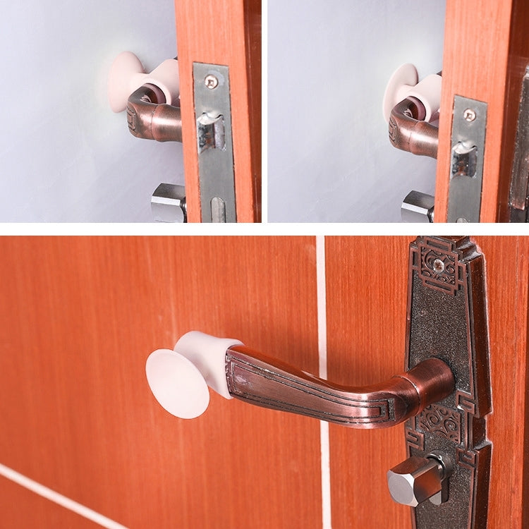 10 PCS Room Doorknob Pad Anti-collision Silicone Handle Lock Shock Pad Protective Silencer Suction Mat