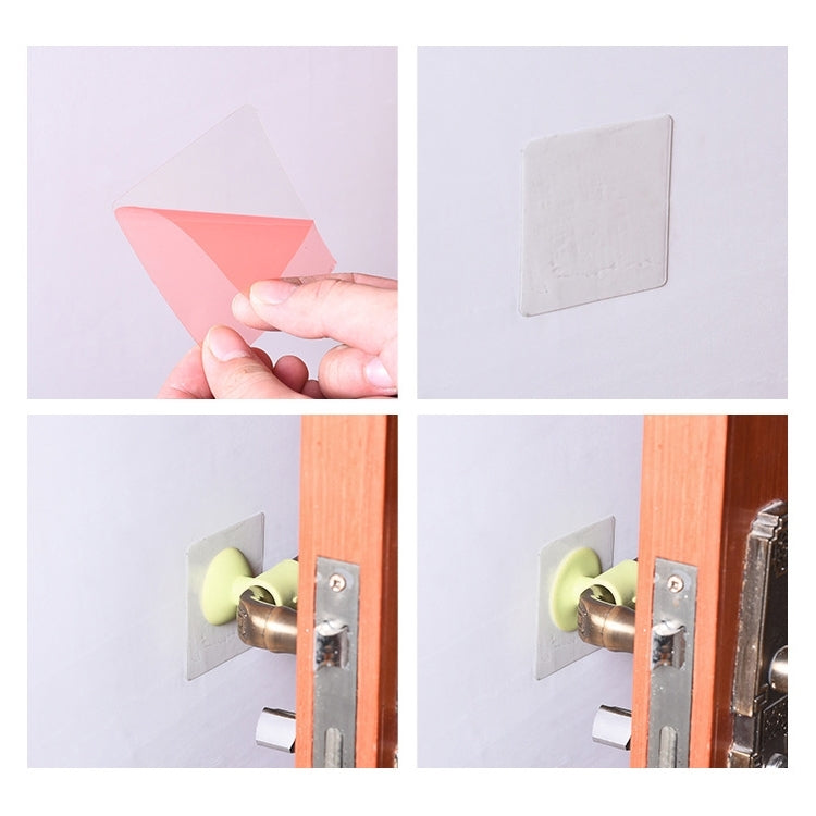 10 PCS Room Doorknob Pad Anti-collision Silicone Handle Lock Shock Pad Protective Silencer Suction Mat