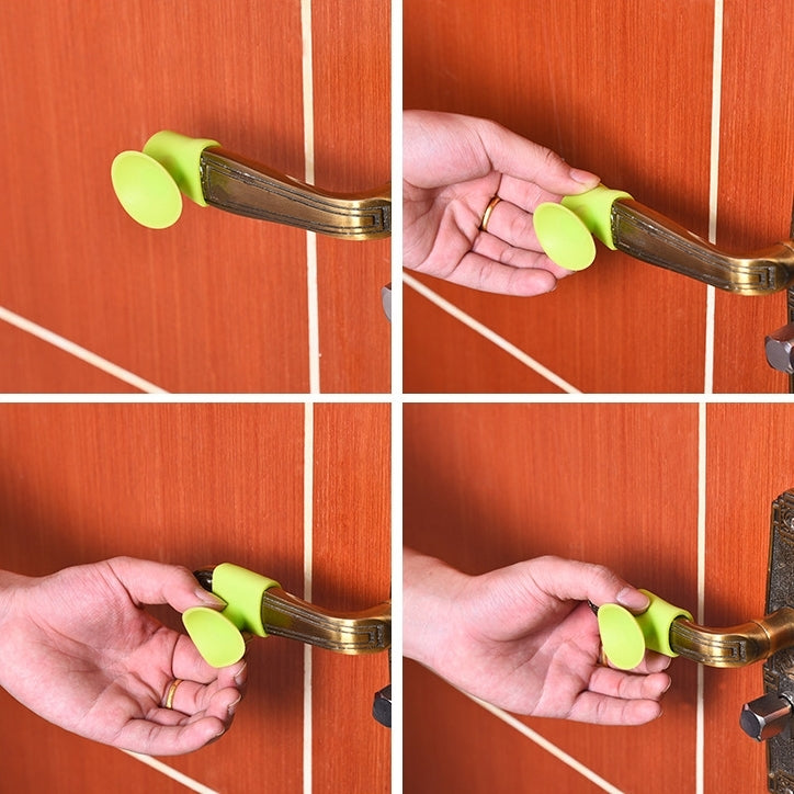 10 PCS Room Doorknob Pad Anti-collision Silicone Handle Lock Shock Pad Protective Silencer Suction Mat