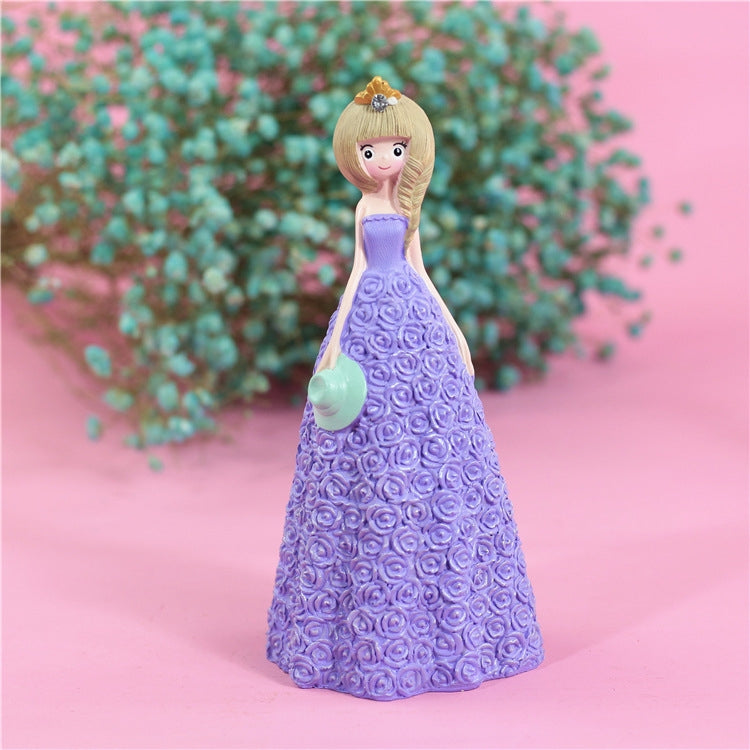Pretty Skirt Girl Style Resin Crafts Ornaments Room Decoration, Size: 11*10*23.5cm
