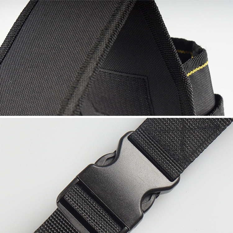 Professional Oxford Cloth Electrician Belt Pouch Convenient Tool Bag(Black)
