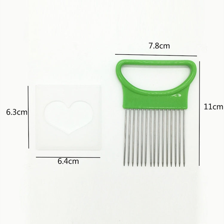 Stainless Steel Vegetable Onion Cutter Holder Meat Needle Kitchen Tools