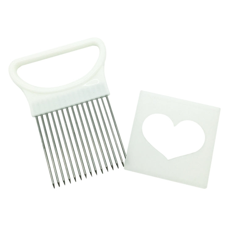 Stainless Steel Vegetable Onion Cutter Holder Meat Needle Kitchen Tools