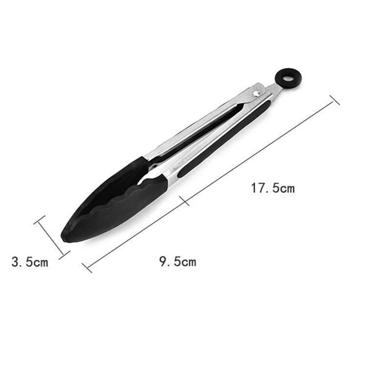 9 inch Silicone Non-slip Food Bread Barbecue BBQ Clip Tongs Kitchen Tools