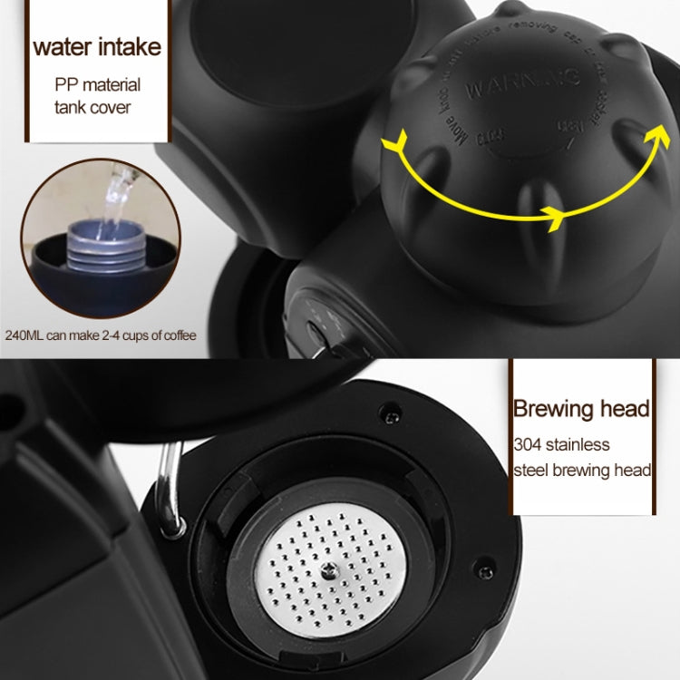 CRM2008-1 Household Italian Steam Milk Brewing Portable Coffee Machine