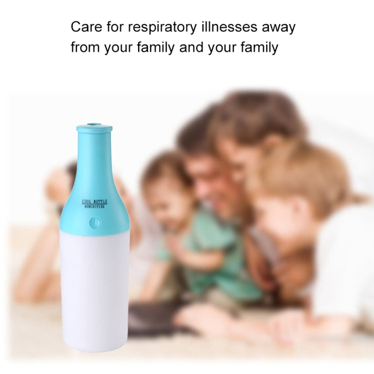 Imycoo WT2022 1.5W Creative Portable Cool Bottle Design Mini USB Charge Aromatherapy Oil Diffuser Air Humidifier with LED Night Light, Bottle Capacity: 180ml, DC 5V