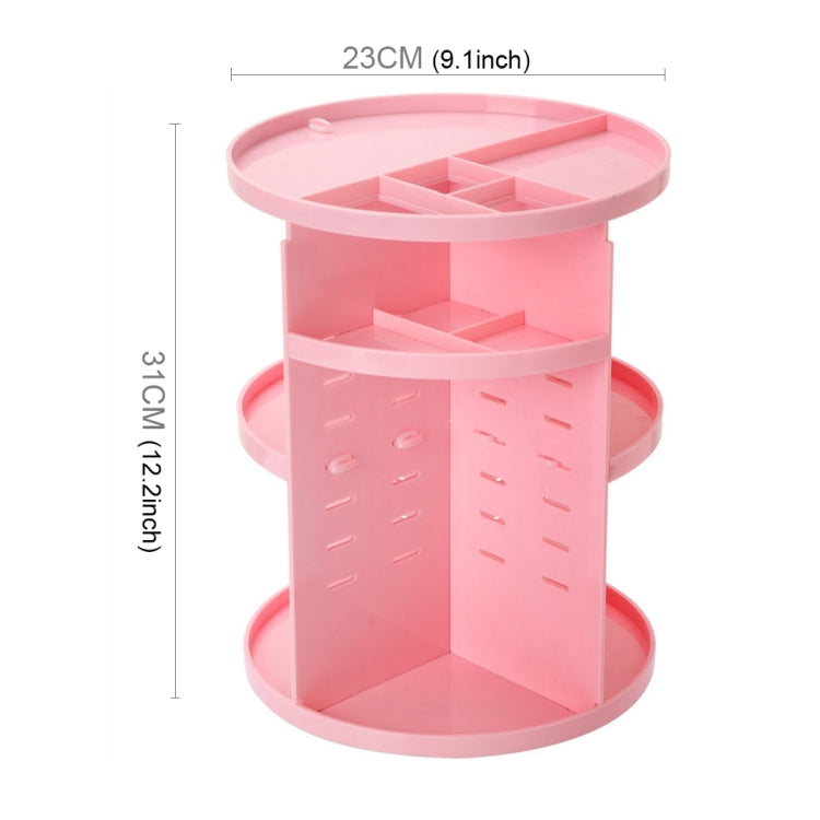 360 Degrees Rotate Functional Cosmetics Container Makeup Organizer Eco-friendly Storage Box, Size: 23 x 31cm