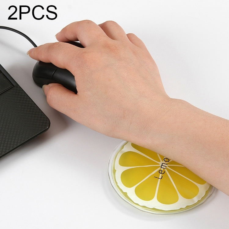2 PCS Summer Travel Portable Cute Sweet Fruit Series Cooling Cold Ice Bag Body Care, Diameter: about 9cm, Random Color Delivery