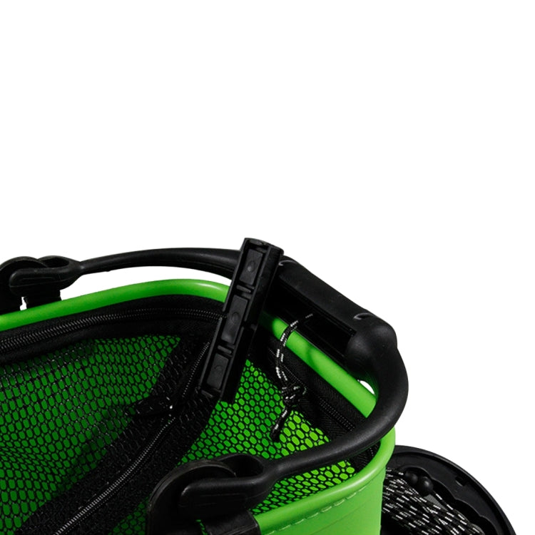 Multi-function Thickening Live Fish Bucket Foldable Waterproof Fishing Storage Bucket with Rope, Size: 24*24 cm, Random Color Delivery