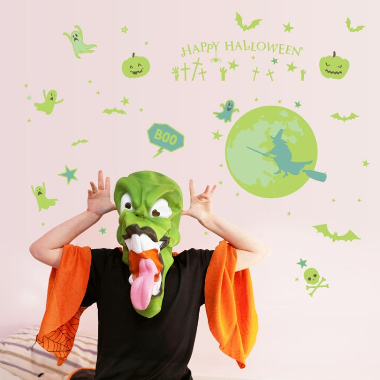 3 PCS Halloween Decorations PVC Creative Wall Decorations Luminous Stickers, Size: 30*60cm, Random Style Delivery
