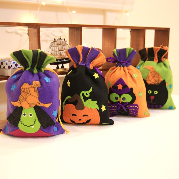 5 PCS Halloween Decoration Creative Cartoon Bunch of Candy Gifts Bundle Tote for Children, Random Style Delivery