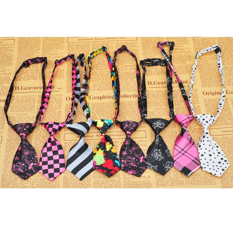 British Style Adjustable Pet Dog Tie, Adjustable Neck Circumference: 32-46cm, Random Color Delivery