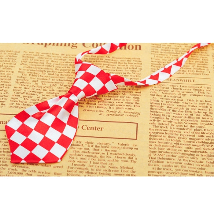 British Style Adjustable Pet Dog Tie, Adjustable Neck Circumference: 32-46cm, Random Color Delivery