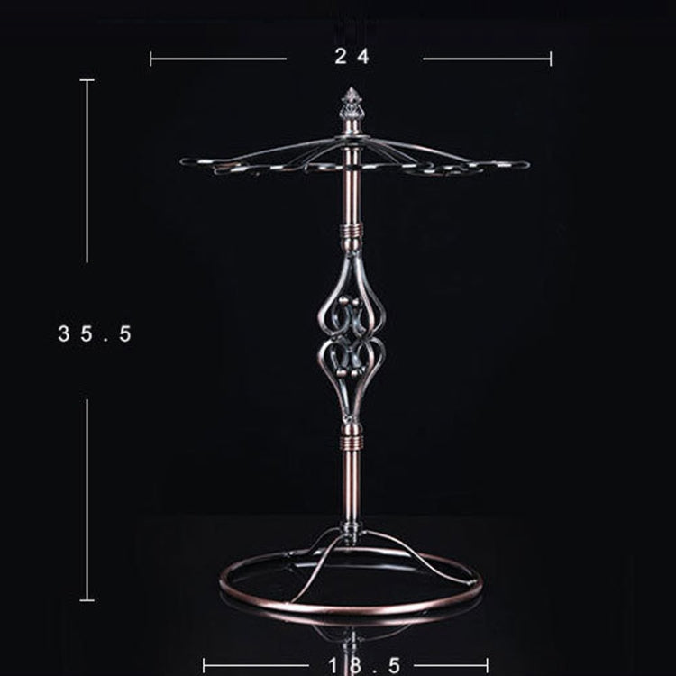 Iron Hanging Wine Glass Shelf Drain Rack Four Heart Cup Holder