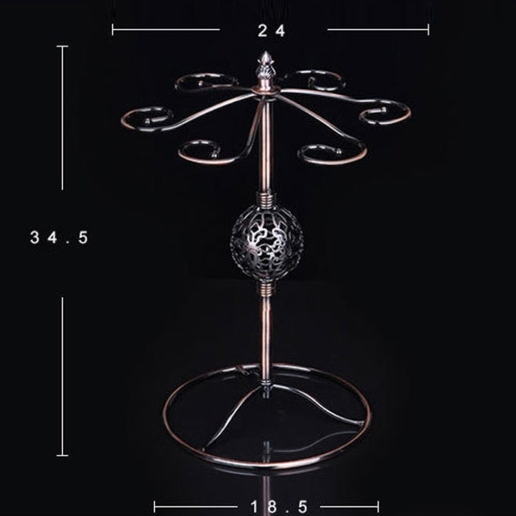 Iron Hanging Wine Glass Shelf Drain Rack Hydrangea Cup Holder